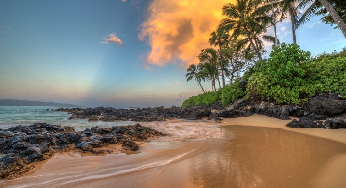 Makena Beach, Maui, Hawaii, at sunrise