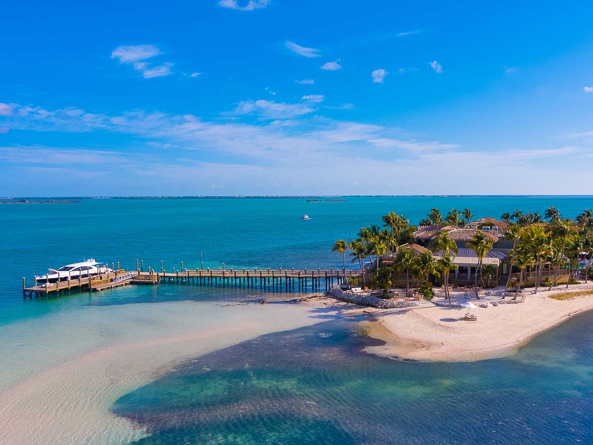 Boutique hotel Little Palm Island is accessible only by boat or seaplane