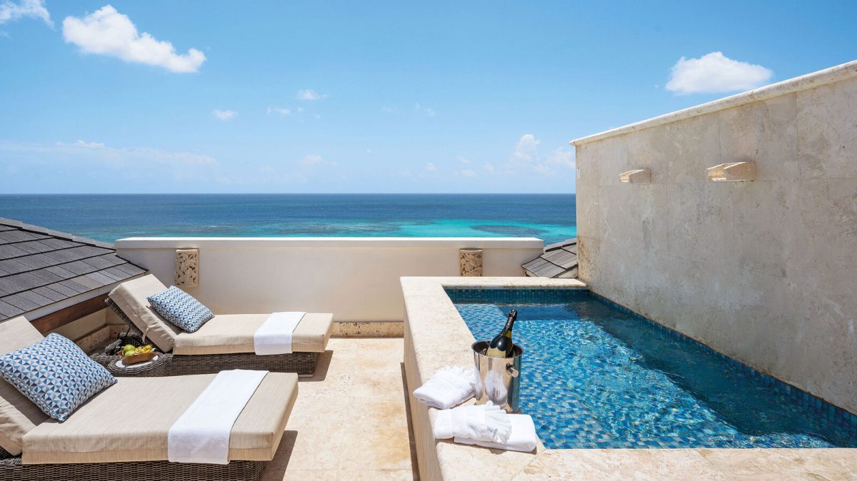 Zemi Beach House features ocean-view suites, private plunge pools and a serene Thai-inspired spa housed in a 300-year-old wooden house,