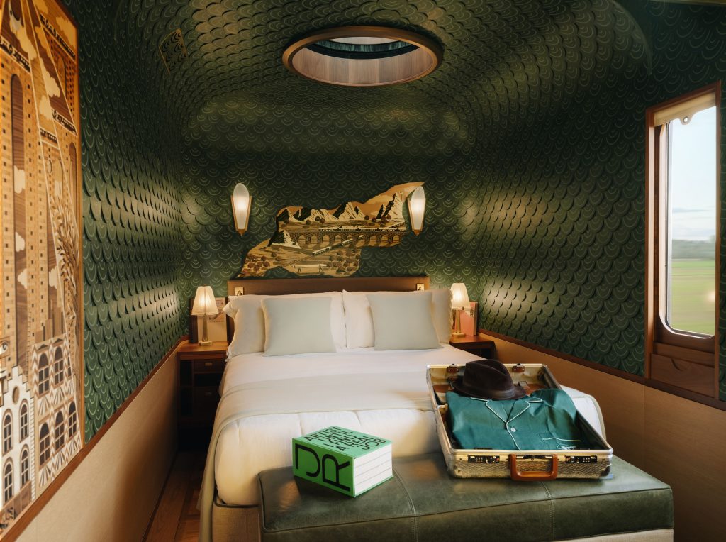 For those seeking the ultimate expression of privacy, L'Observatoire is an entirely exclusive carriage aboard the Venice Simplon-Orient-Express, conceived with world-acclaimed artist JR.